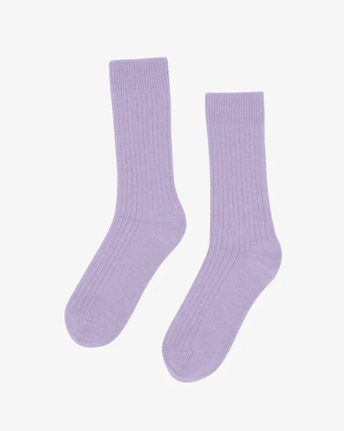 Merino blend ponožky COLORFUL STANDARD - Soft lavender
